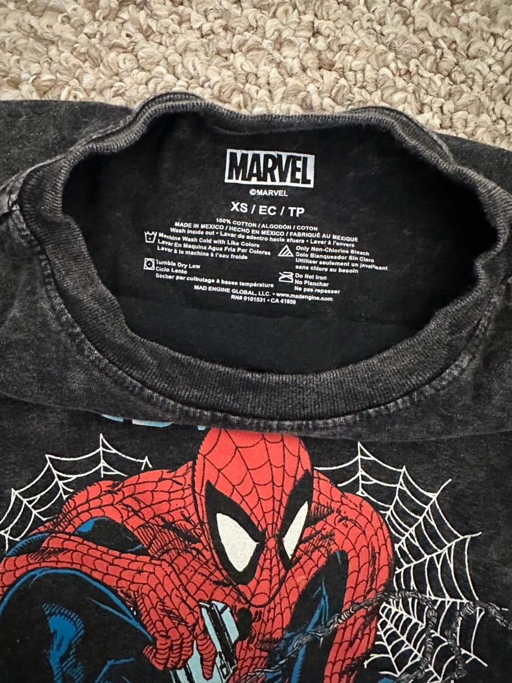 Marvel The Amazing Spiderman women’s cropped tee - Picture 4 of 9